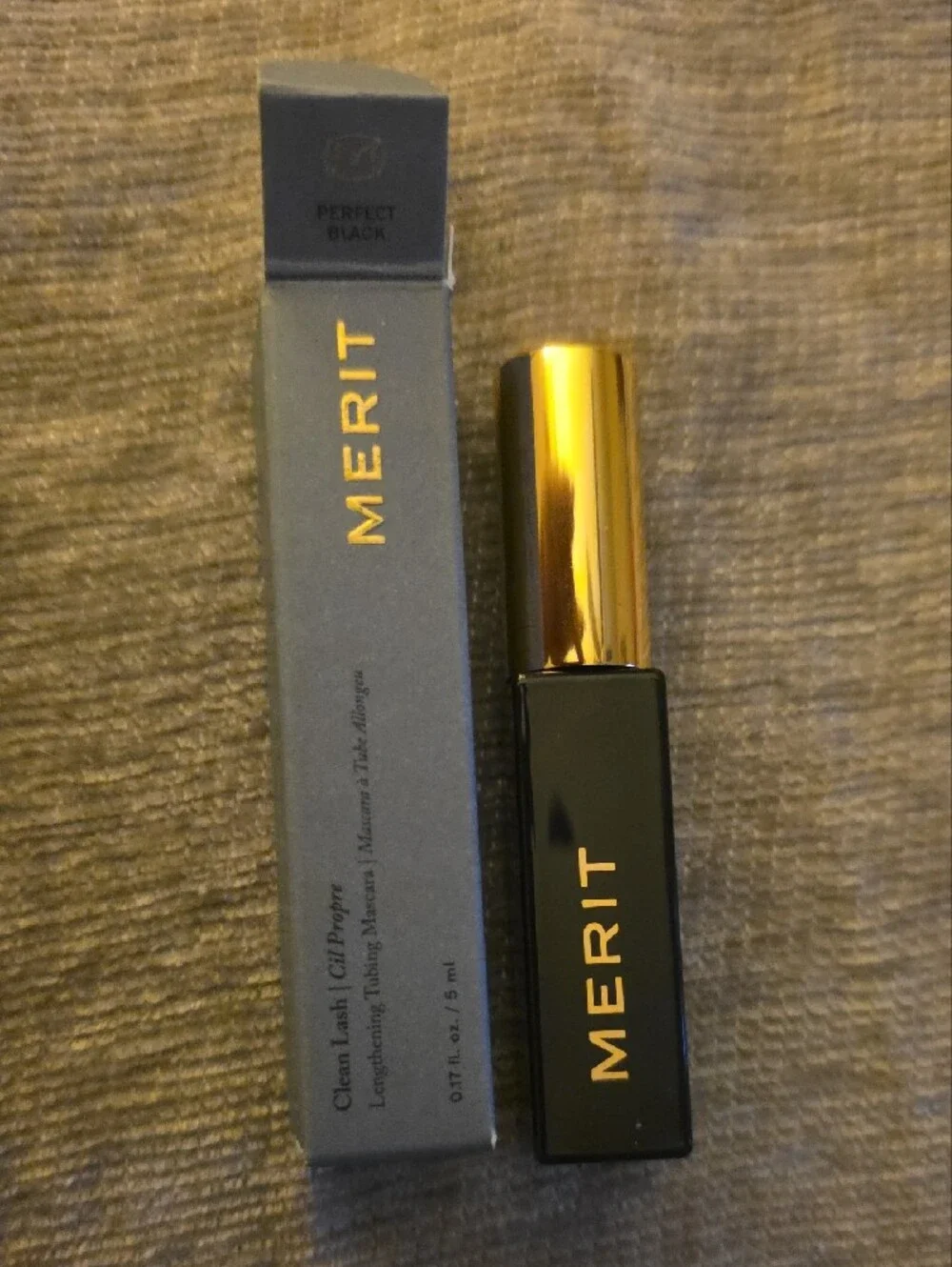 Merit Clean Lash Mascara — Perfect Black Travel Size 5ml